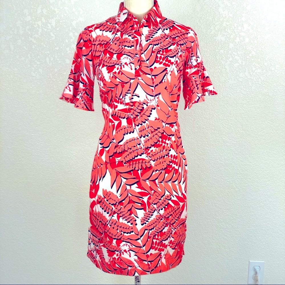 Banana Republic Coral Tunic Dress